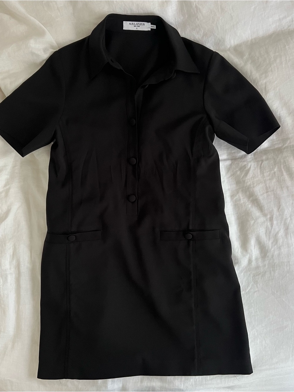 Mm lafleur black Asia shirt dress